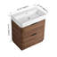 Meuble-lavabo moderne sur pied avec lavabo encastré en résine et deux tiroirs-1032816651