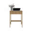 Bureau d'ordinateur, 1 tiroir, 4 pieds, chêne naturel