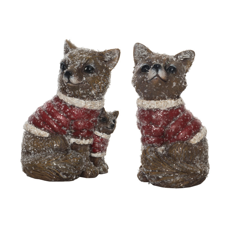  Ensemble de 2 décorations de Noël en résine