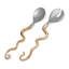 Haas Brothers Stainless Steel Salad Servers