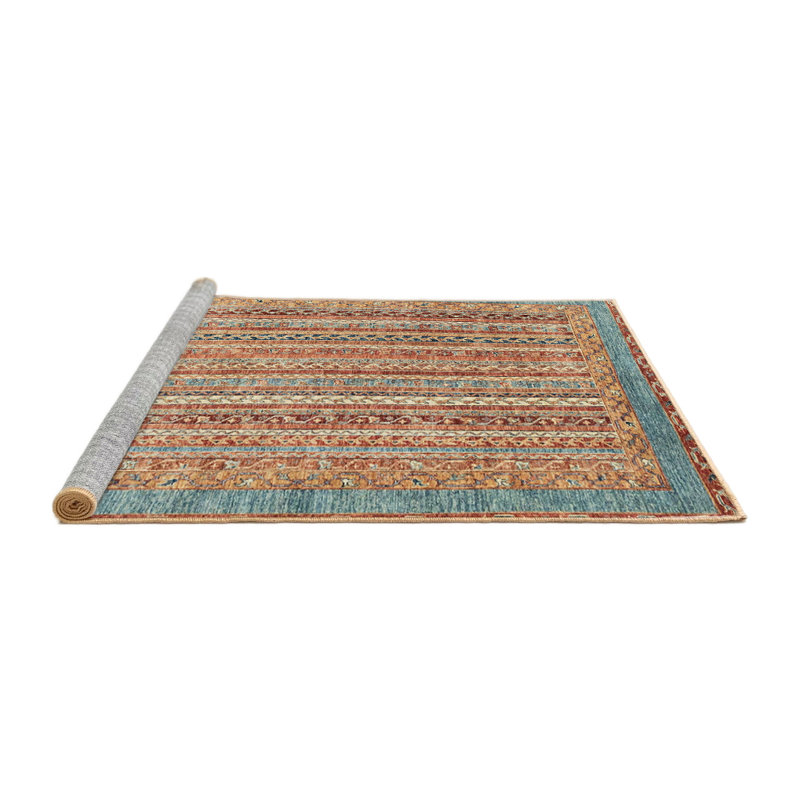 Tapis 100% abstrait 2398 lavable à la machine, Rond 7 pi