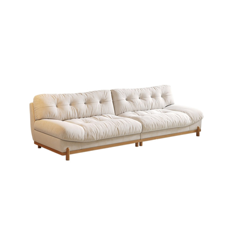 Canapé moderne en flanelle, H 34,64 po x l 118,11 po x P 37,79 po, 5