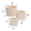 Ensemble de 3 paniers en tissu