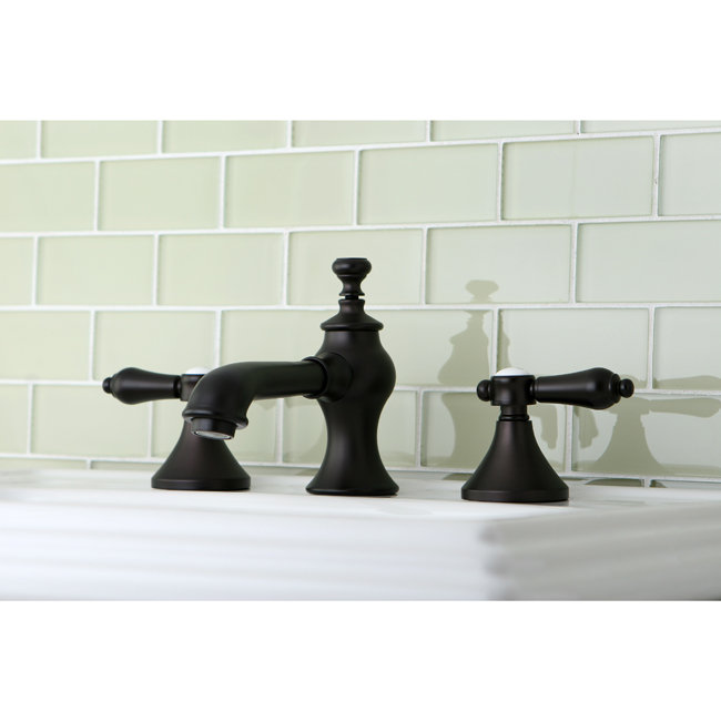 Robinet de salle de bain espacé Kingston, Bronze frotté à l'huile