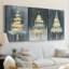 Art des Fêtes de Noël CLxxxix - Toile tendue avec châssis - 3 pièces-1338710895