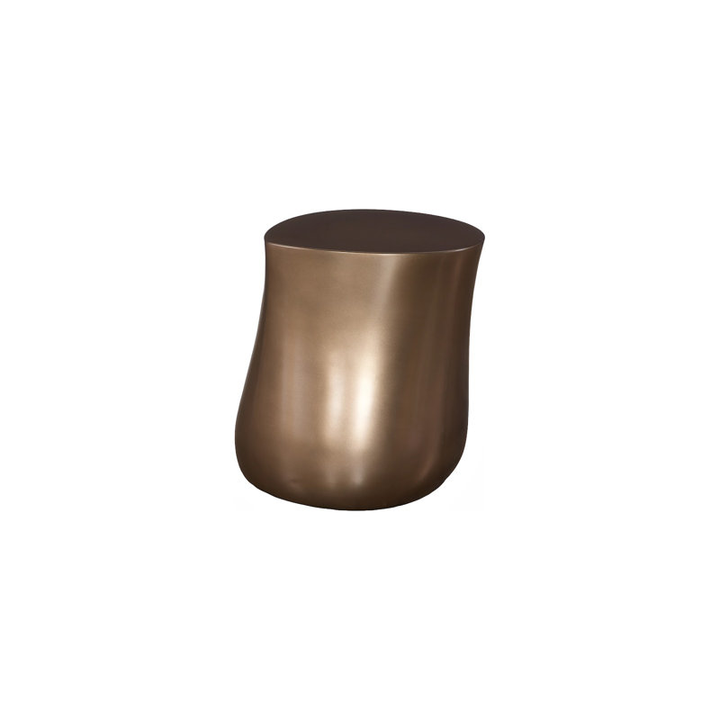 Mellow Side Table, Polished Bronze, Polished Bronze