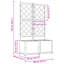 Garden Planter Steel Outdoor Container Modern Decor Terrace Stylish Pot-292607576-292607583