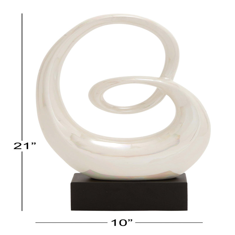 Styled Ceramic Abstract Sculpture