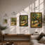 Golden Citrus Grove Botanical - Framed Print-1903849315-1903849336