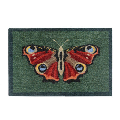 Nylon My Butterfly Kitchen Mat
