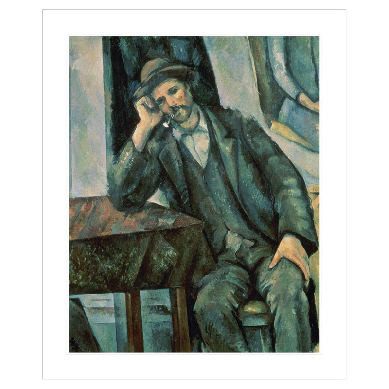 Smoking a Pipe by Paul Cézanne -Framed Giclee Print, 40.27" H x 33.5" W