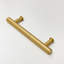 Lines 3-3/4" Center to Center Cabinet Handle in Satin Brass