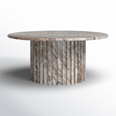 Genoa 36" Genuine Marble Coffee Table