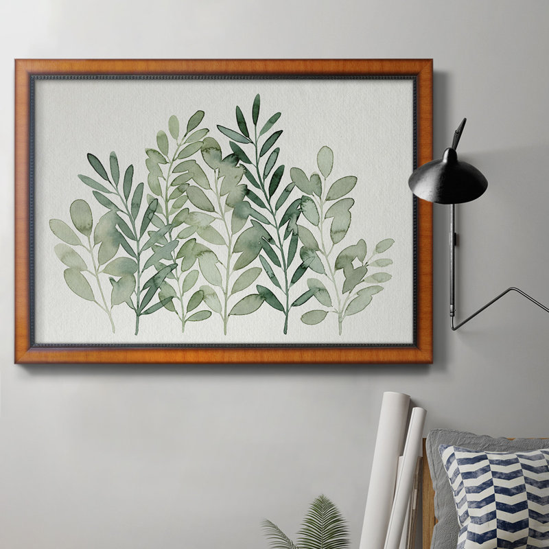 Foragés verts I, toile encadrée de qualité supérieure - prête à être accrochée, H 16 po x l 20 po x P 1 po