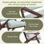 Chaise d'appoint 30 po Mid-Century avec coussins moelleux, accoudoirs inclinés et structure en bois massif robuste