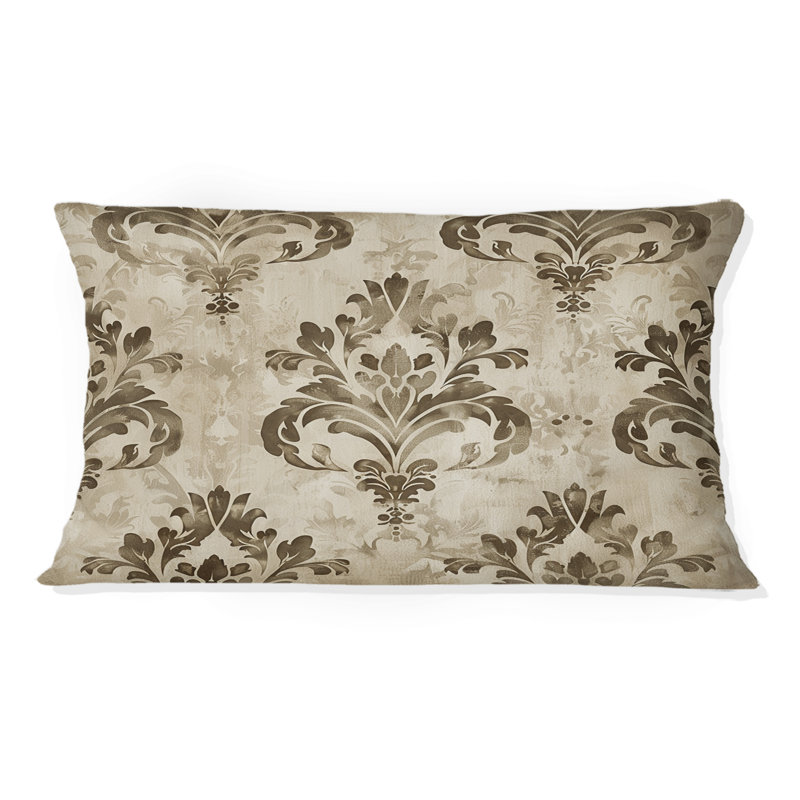 Coussin Damask Glam Patten I - Glam, Brun