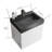 24'' Single Bathroom Vanity with Plastic Top