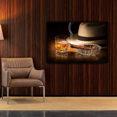 Rum and Cigar Modern Acrylic Wall Art