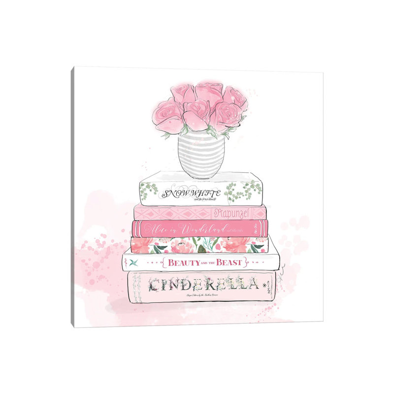 Belle's Library 1 Piece Wrapped Canvas Painting, 93.98 cm H x 93.98 cm W