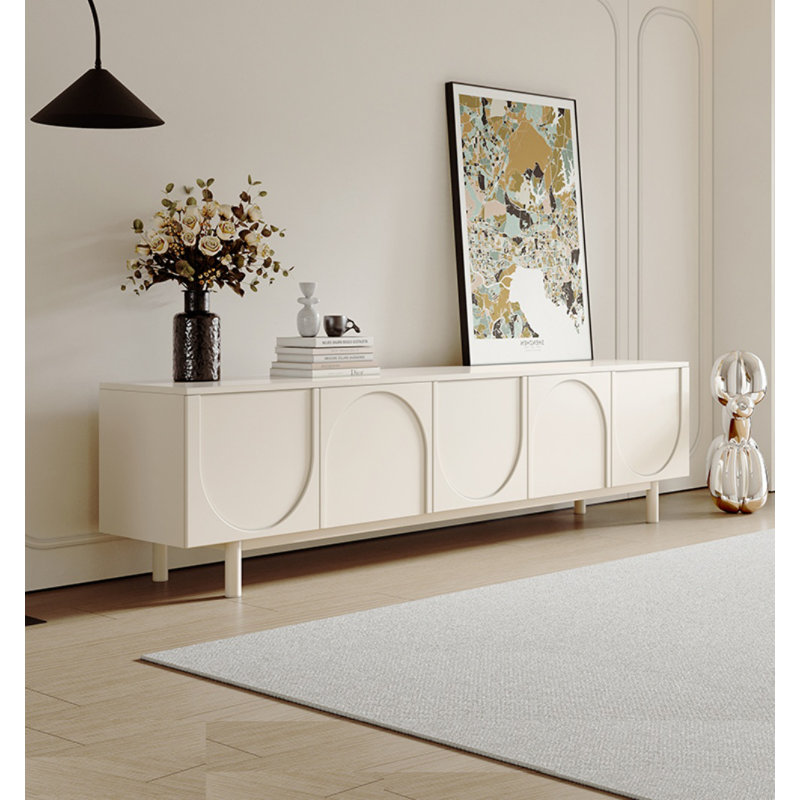 Crédence de rangement simple blanc l 78,7 po Simple