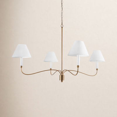 Viski 4-Light Dimmable Classic Traditional Chandelier