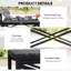 Rectangular Metal Outdoor Coffee Table , 80cm cm W 40cm cm D