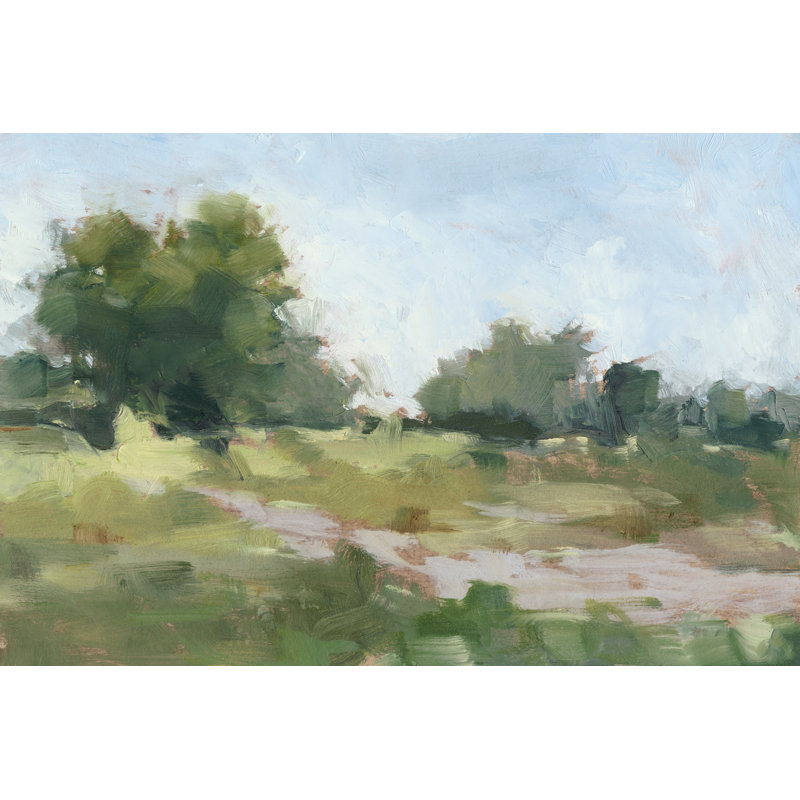 «Beaten Path I» par Ethan Harper - reproduction d'art sur toile tendue, H 32 po x l 48 po, Non, Imprimé à cadre doré