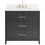 Iconic 36" Freestanding Standard Single Bathroom Vanity with Top-566022952-565687918