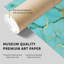 «Abstract Cyan Abstract Geode Crystal Dream I», reproduction d'art moderne sans cadre-2101630690