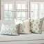 Housse de coussin Bodhi bleue à motif floral, 56 x 56 cm-135247333-135247335