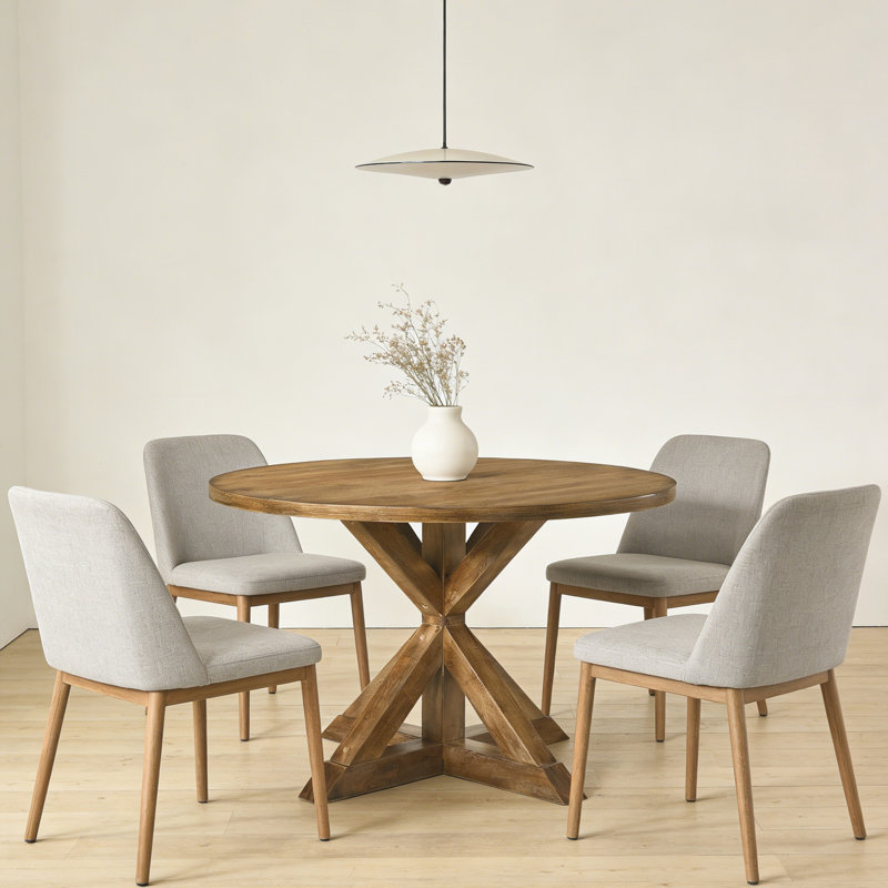 Table de salle à manger en chêne vieilli