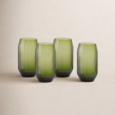 Ribbed Highball Glass