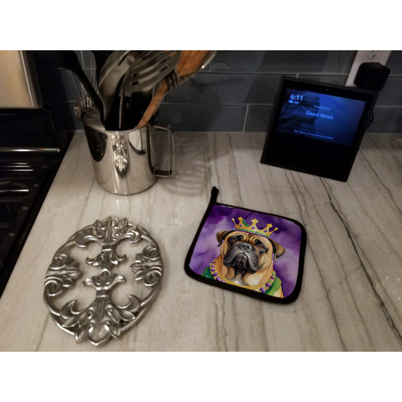 Paire de poignées Bullmastiff King of Mardi Gras