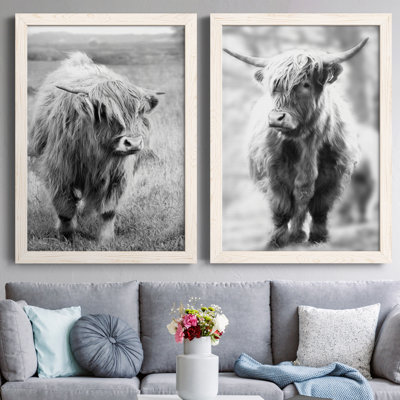 Gretna Green Highland - Ensemble de 2 cadres photo sur toile