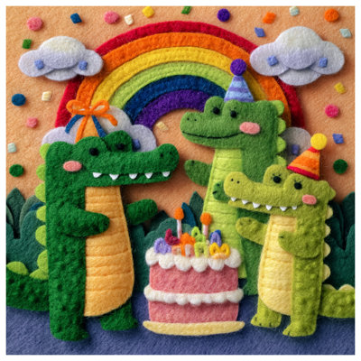 Housses de couette en feutre et crocodile