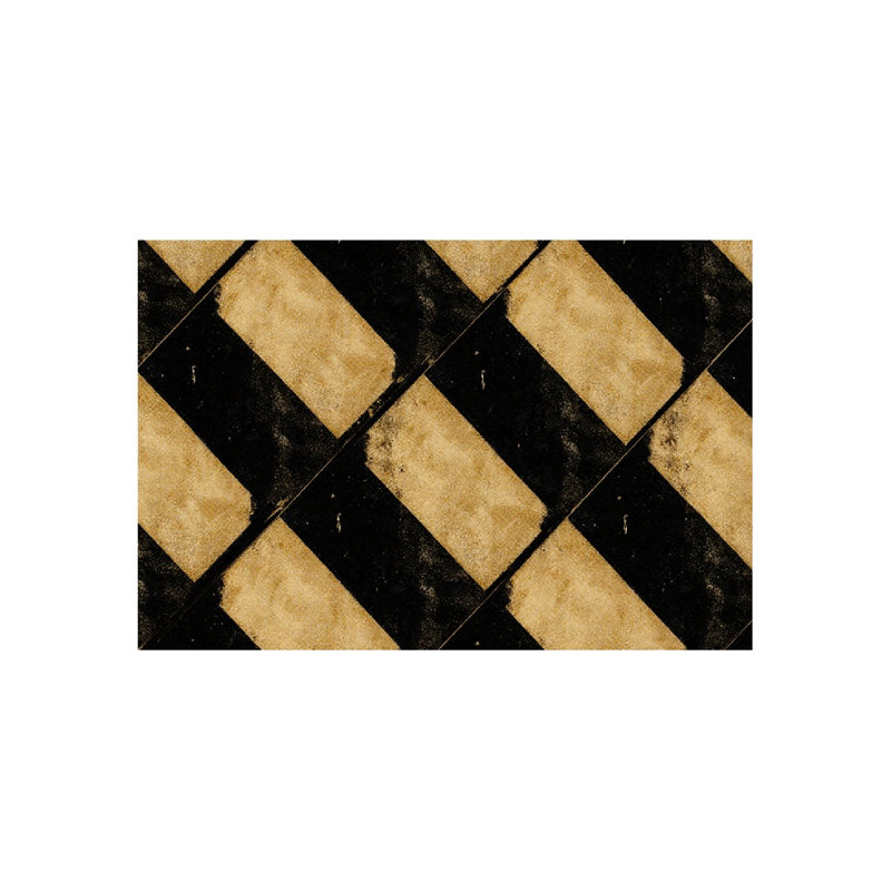 Tapis de bain rétro à motif argyle, 36 x 24 po