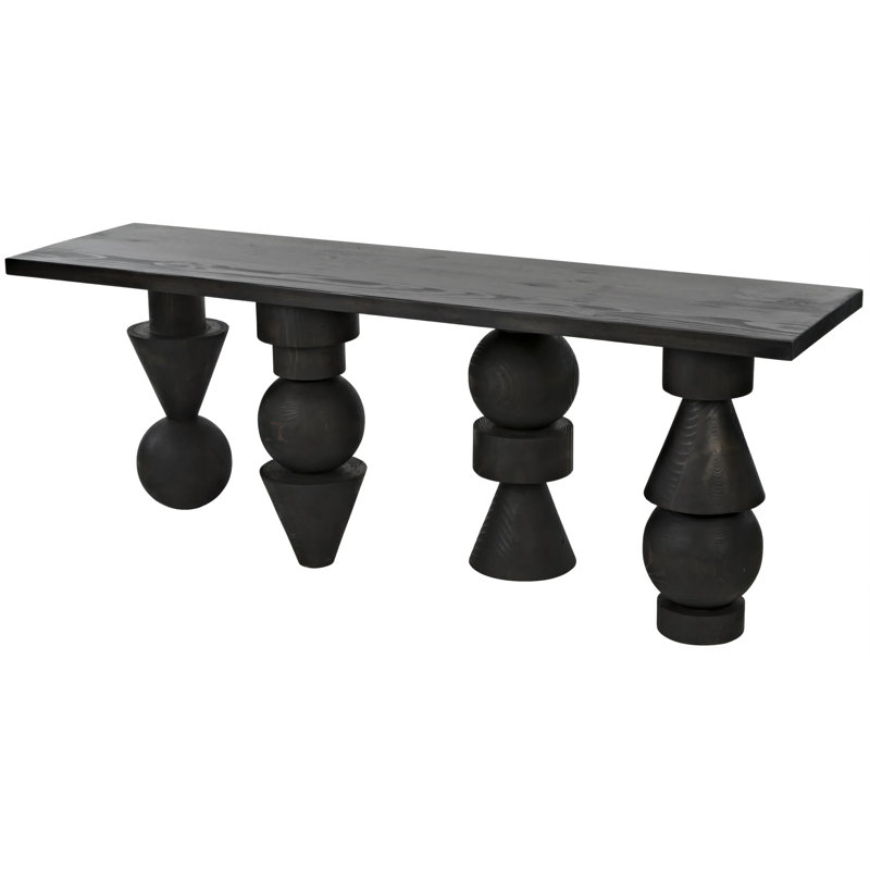 Moai 82'' W Solid Wood Console Table