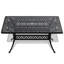 Ensemble de salle à manger 5 pièces en aluminium coulé résistant aux intempéries, comprenant 4 chaises pivotantes et une table rectangulaire avec cadre noir (même référence: W1710S00279)-1530343620