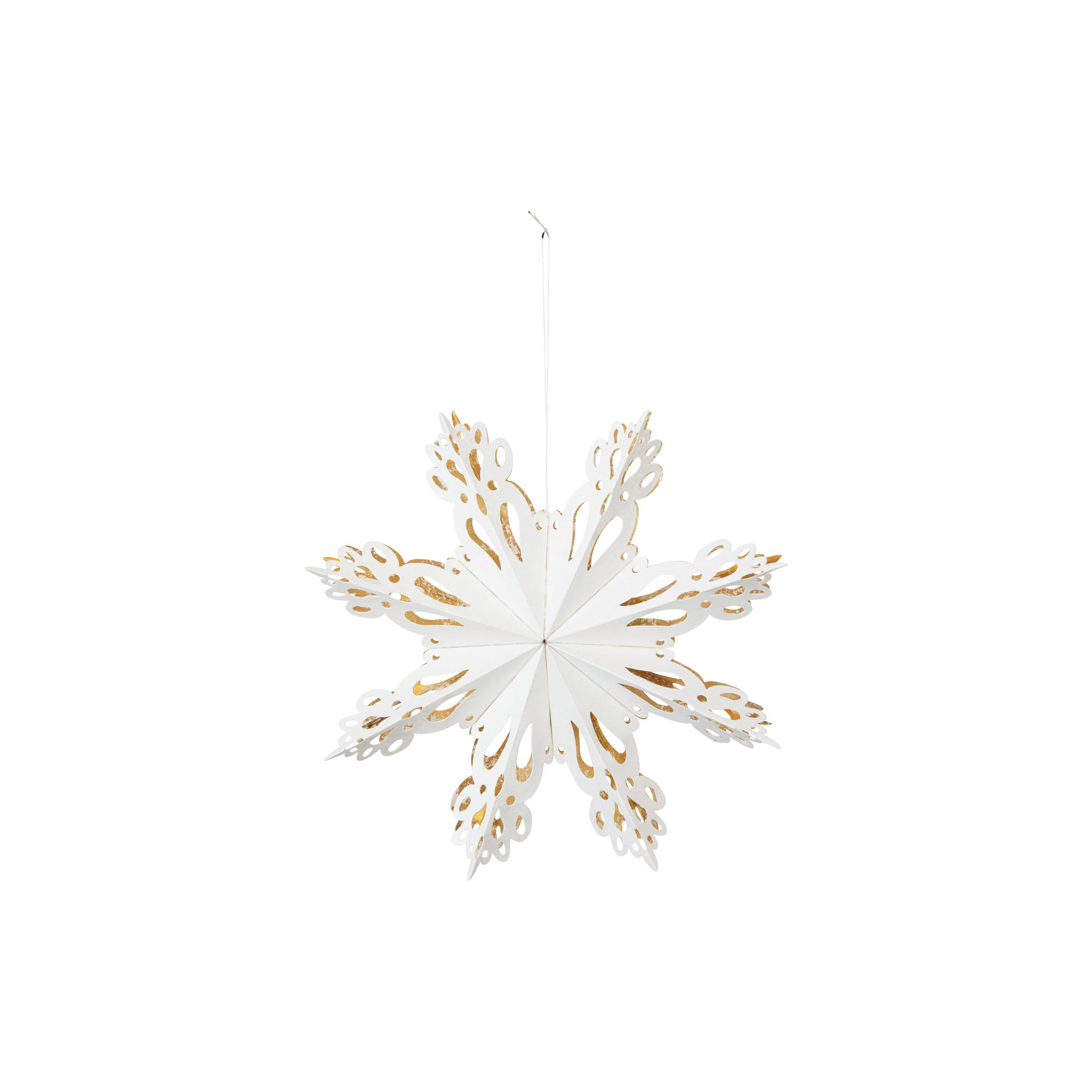 9" Paper Snowflake Ornament