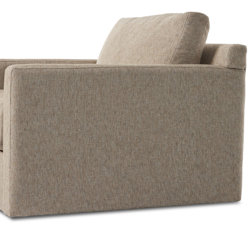 Hampton Upholstered Swivel Armchair