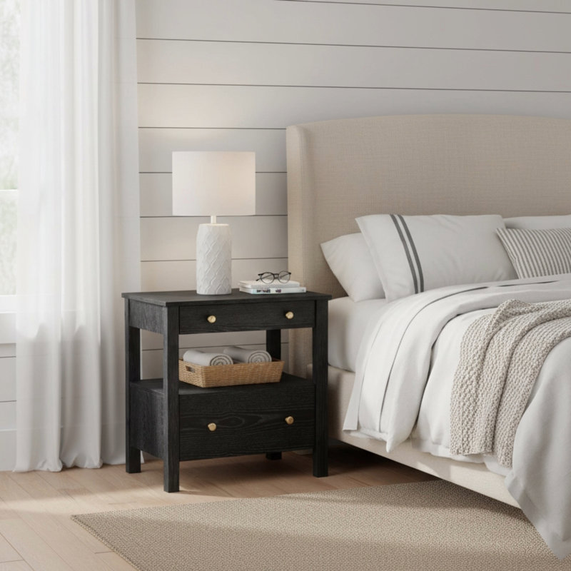 Danielle 2 Drawer Nightstand