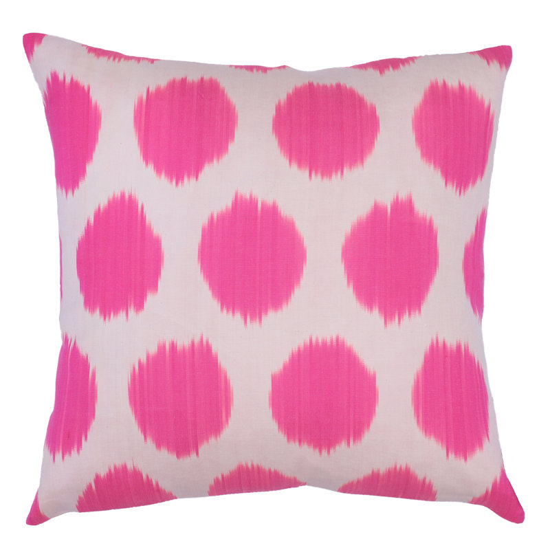 Geometric Silk Throw Pillow