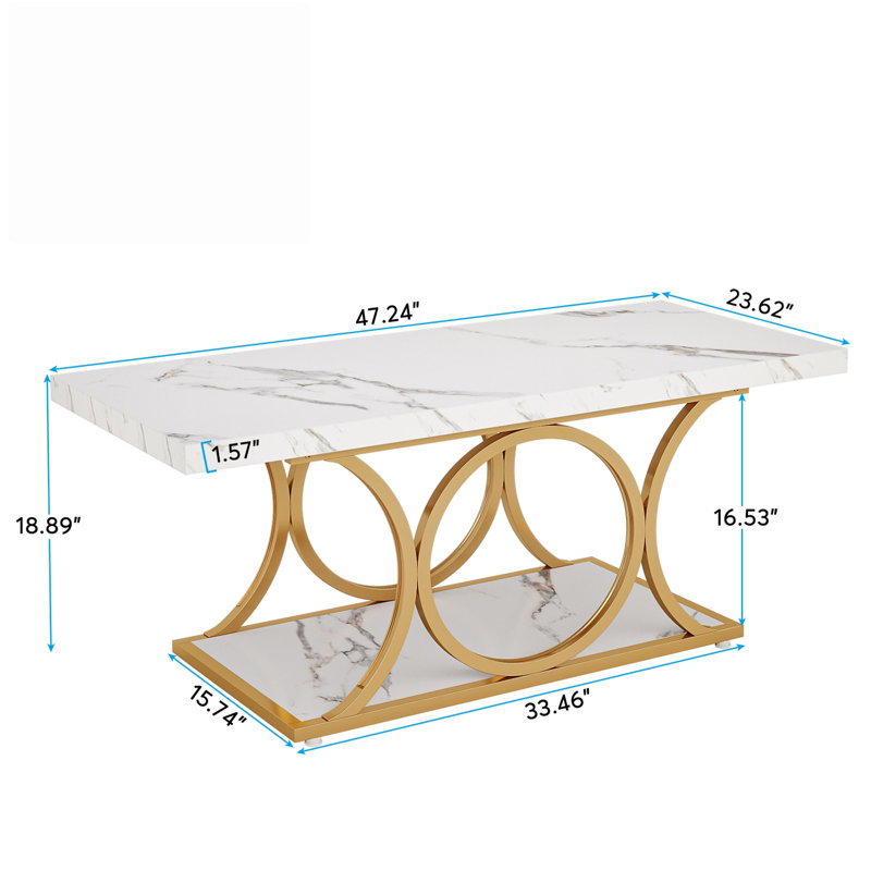 Table basse rectangulaire
