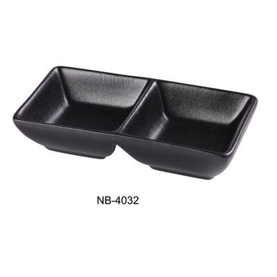 Plat à sauce noir Yanco NB-4032