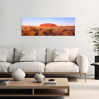 Ayers Rock, Uluri-Kata Tjuta National Park, Australie, paysage contemporain abstrait coloré, art mural