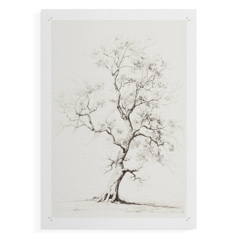 Imprimé floral rétro - impression de toile seulement - non encadré, H 60 po x l 40 po