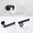 3-Pieces Bathroom Hardware Accessories Set - Towel Bar, Toilet Paper Holder, Robe Towel Hooks-124898171