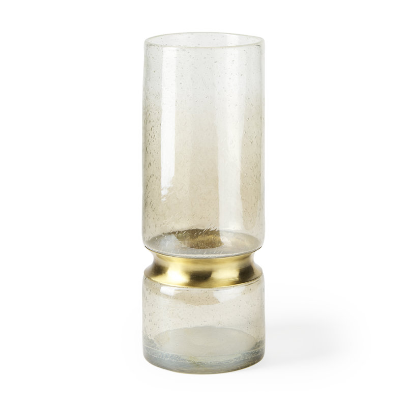 Vase de table en verre Torrez, H 13,4 po x l 5 po x P 5 po
