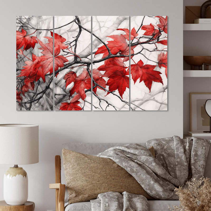 Traditional Plants & Flowers Wall Decor on Metal