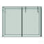 6' X 3' Crop Cage, Plant Protection Tent With Zippered Doors For Vegetable Garden, Backyard, Green